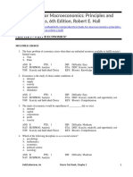 Test Bank For Macroeconomics Principles and Applications 6th Edition Robert e Hall