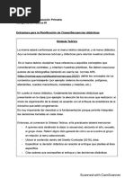 Estructura para La Planificación de Cla