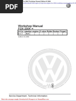 Volkswagen Cyl Injection Engine Fox 2004 Workshop Manual Edition 03 2006