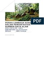 8.1.D.2 Peran Kembanga Sosial Dalam Pemanfaatan Sumber Daya Alam