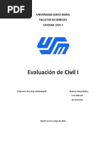 Universidad Santa Maria Examen de Civil