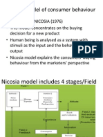 Nicosia Model of Consumer Behaviour