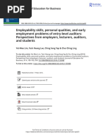 (Green) Employability Skills Personal Qualities and Early Employment Problems of Entry Level Auditor