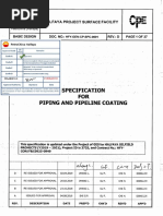 HFY-GEN-CP-SPC-0001 - D Specification For Piping and Pipeline Coating Code-A