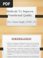 Methods To Improve Nutritional Quality: Dr. Uttara Singh, GHSC 10