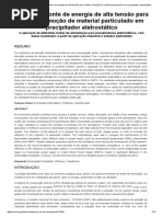 Análise de Fonte de Energia de Alta Tensão para Melhor Remoção de Material Particulado em Precipitador Eletrostático