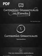 Categorías Gramaticales