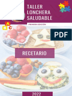 Recetario Loncheras Saludables