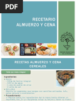 Recetario Almuerzo y Cena