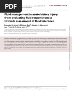 Fluid Management in Acute Kidney Injury