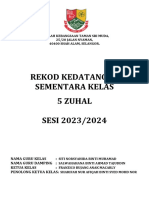 Rekod Kehadiran Sementara 5 Zuhal 2324