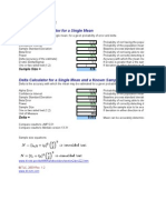 Sample Size Calculator 1