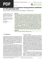 Emergency Dental Treatment Among Patients Waitlisted For The Operating Room