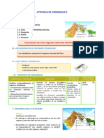 D3 A3 SESION PS. Conocemos Las Ocho Regiones Naturales Del Perú