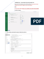 Excel Guide For CAES9821 Part 1 - Data Analysis Tool and Correlation