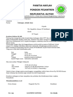 Surat Untuk Alumnui PP Muflihatul Aliyah