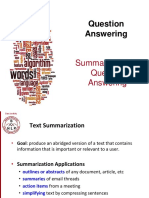 Summarization in Answering