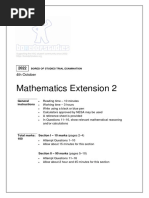 2022 BoS Trials Mathematics Extension 2