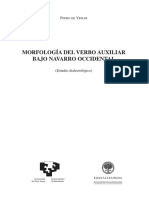 Morfología Del Verbo Auxiliar Bajo Navarro Occidental