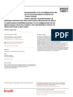 La Gouvernance Multidimensionnelle Et La Reconfiguration Entre Les Etats Et Les Mouvements Citoyens en Afrique de L'ouest Et Du Centre