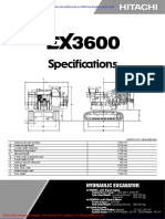 Hitachi Ex3600 Hydraulic Excavator