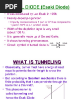 TUNNEL DIODE (Esaki Diode)