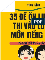 35 Đề Ôn Luyện Thi Vào 6 Môn Tiếng Anh Năm Học 2019-2020