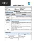 Sesion-De-Aprendizaje - EDUCACIÓN FISICA 4° 3° 5°