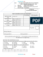 De TS 10 Mon Tieng Anh Chung Quang Nam 2022 2023