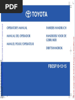 Toyota Forklift Fbe10!12!15 Operator Manual