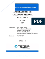 Trabajo de Calidad y Mejora Continua