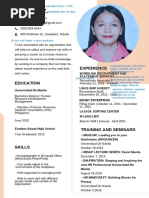 Resume Lady Lee Dela Cruz