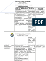 Planejamento Educação Infantil 0 A 1 Ano Campina Do Simão - 2019