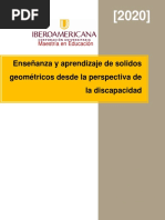 Enseñanza y Aprendizaje de Solidos Geométricos Desde La Perspectiva de La Discapacidad