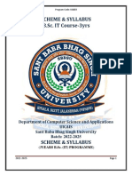 B.sc. (IT) 3 Years Syllabus 2022