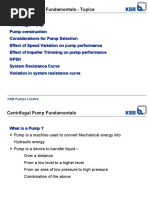 Pump Fundamentals