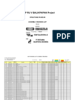 Structure Pr-052-05-Drawing List Rev0d