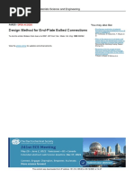 Design Method For End-Plate Bolted Connections