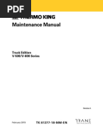 THERMO KING TK 61377-18-MM TKV500 and TKV600 Maintenance Manual Rev. A 01-19