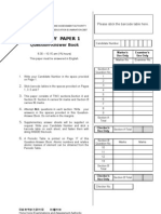 CE Chemistry 2007 Paper 1