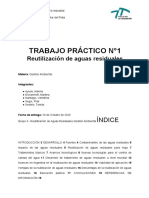 TP 1 - Reutilización de Aguas Residuales. Grupo 3