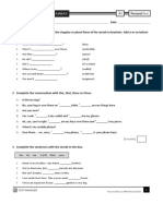 Personal Best A1 Unit 2 Grammar Test