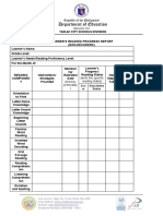 Individual Reading Prpogress Report