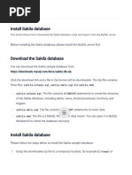 Install Sakila Database