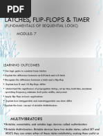 Latches, Flip-Flops Timer