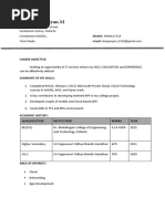 Shanmuga Priyan Resume