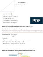 Integral - Aula 1 - Resumo