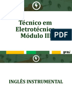 Eletrotécnica - Módulo III - Inglês Instrumental