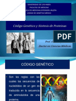 Tema 3. Código Genetico y Síntesis de Proteínas Postgrado2017