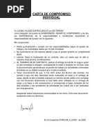 Carta de Compromiso Descuento